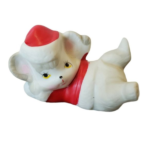 Vintage Christmas Mice Mouse Ceramic Figurines Pos - Picture 3 of 9